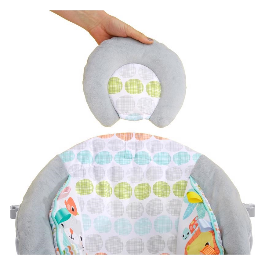 Bright Starts - Vauvan värisevä lepotuoli melodialla WHIMSICAL WILD 3xLR14