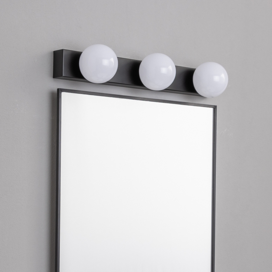 BRILAGI - 2 kpl LED-kylpyhuoneen seinävalaisin HOLLYWOOD 3xLED/3W/230V 39 cm IP44 musta
