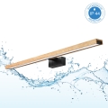 Brilagi - 3-in-1 LED-kylpyhuonepeilivalaisin WOODY MIRROR LED/15W/230V 80 cm IP44 musta/tammi