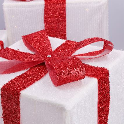 Brilagi - 3 kpl LED-ulkojoulukoristeet LED/2,6W/3xAA IP44 lahjat