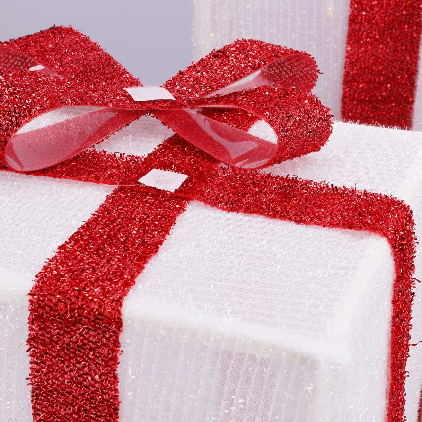 Brilagi - 3 kpl LED-ulkojoulukoristeet LED/2,6W/3xAA IP44 lahjat