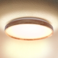 BRILAGI - ALSON LED-kattovalaisin 24 W/230 V, Ø 29,5 cm, tammi