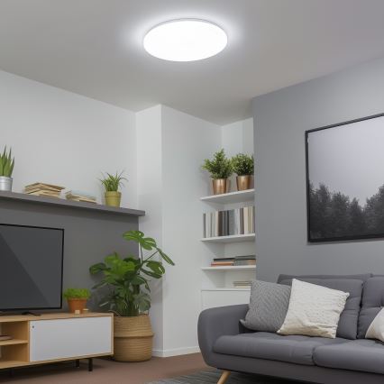 Brilagi – himmennettävä äly-LED-kattovalaisin, 24 W, 230 V, Ø 38 cm, 3000–6000 K, Wi‑Fi (Tuya Beacon) + kaukosäädin