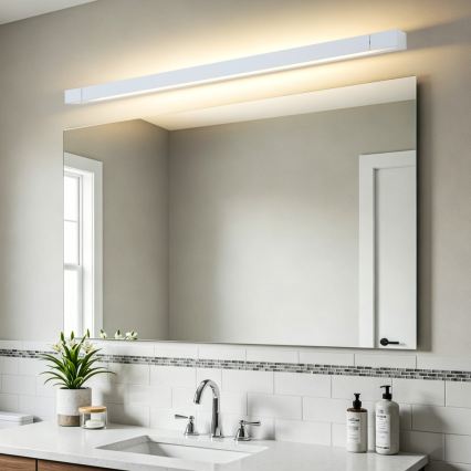 BRILAGI - AQUA LINE LED-peilivalaisin kylpyhuoneeseen, 28 W, 230 V, 100 cm, IP44, valkoinen, Ra 90