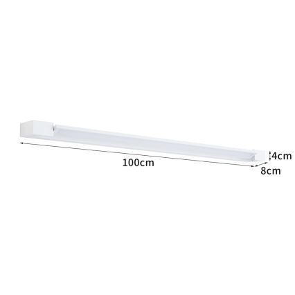 BRILAGI - AQUA LINE LED-peilivalaisin kylpyhuoneeseen, 28 W, 230 V, 100 cm, IP44, valkoinen, Ra 90