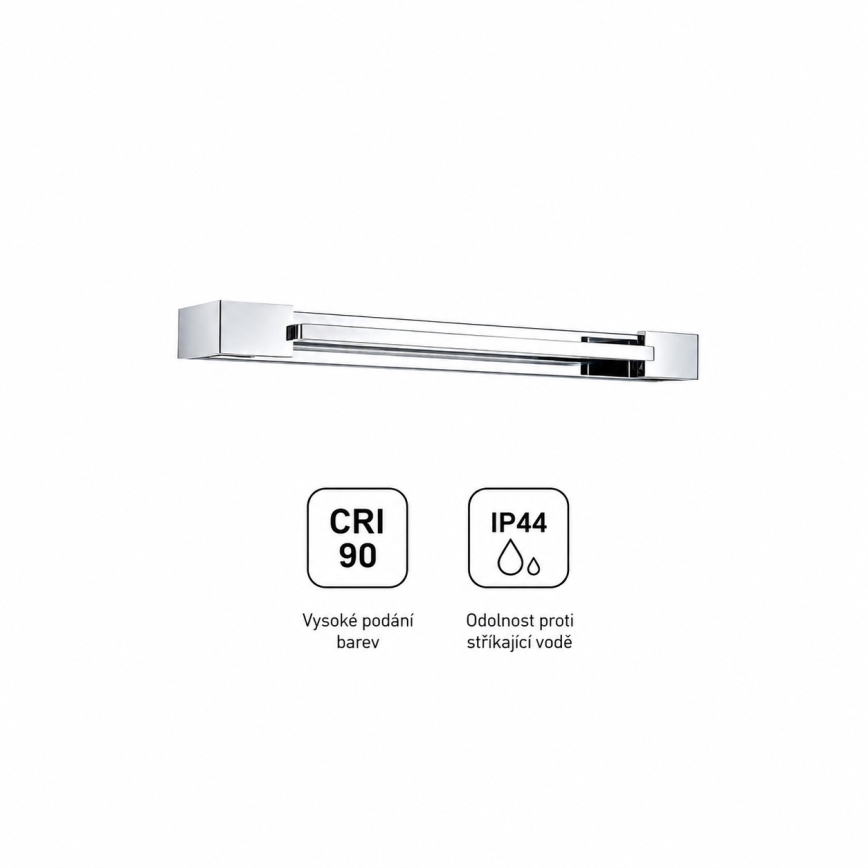 BRILAGI - LED-kylpyhuoneen peilivalaisin AQUA LINE LED/12W/230V 45 cm IP44 kiiltävä kromi CRI 90