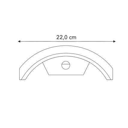 Brilagi - LED-ulkovaloseinävalaisin liiketunnistimella ARCELO LED/8W/230V IP54