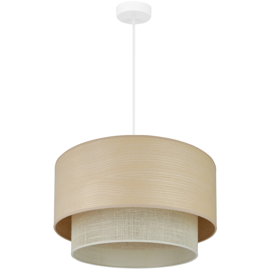 Brilagi - Riippuvalaisin ARIZONA BOHO 1xE27/15W/230V halkaisija 45 cm beige/valkoinen