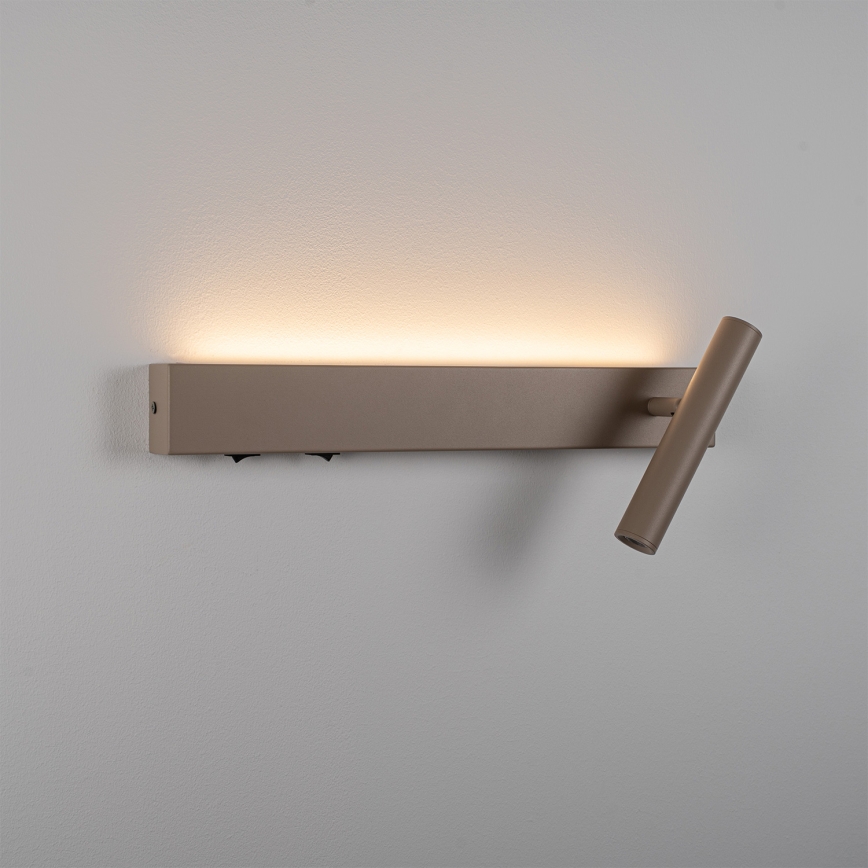 BRILAGI - ARLIX LED-seinäkohdevalaisin LED/3W/230V + LED/7W beige CRI 90