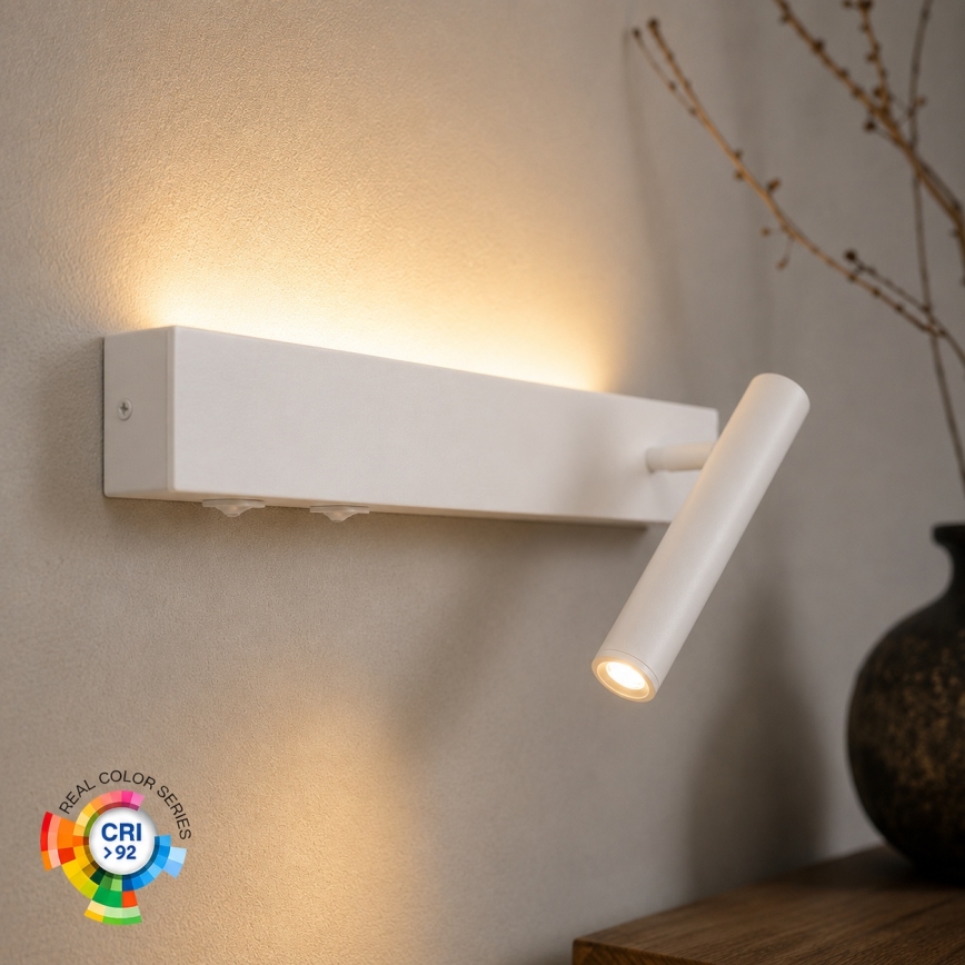 BRILAGI - ARLIX LED-seinäspottivalaisin LED/3W/230V + LED/7W, valkoinen, CRI 90