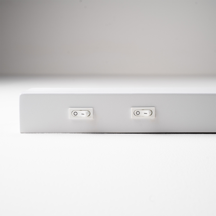 BRILAGI - ARLIX LED-seinäspottivalaisin LED/3W/230V + LED/7W, valkoinen, CRI 90