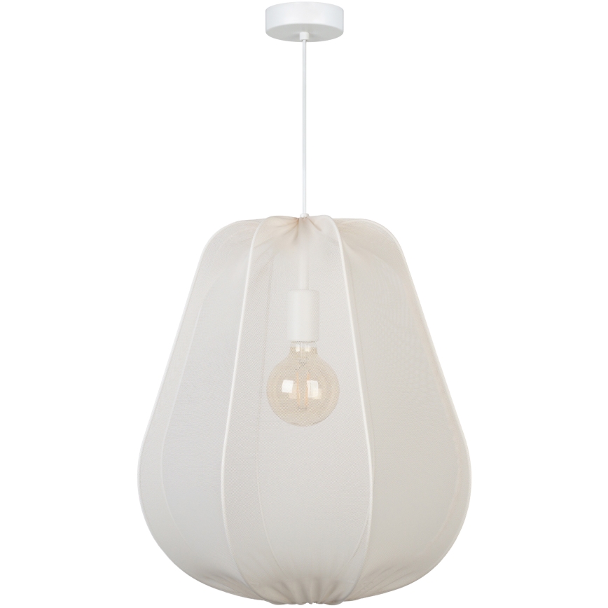 Brilagi - ARVEN LED-riippuvalaisin vaijerilla 1xE27/8W/230V, halkaisija 37 cm, valkoinen