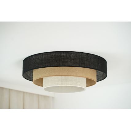Brilagi - Kattovalaisin ASPEN LUNETA LED/12W/230V Ø 60 cm 3000K/4000K/6400K musta/beige/kerma