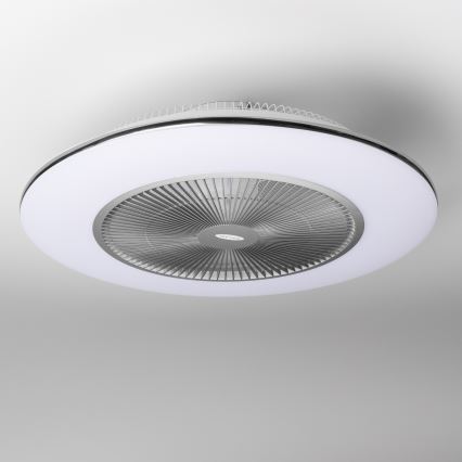 Brilagi - LED himmennettävä valaisin tuulettimella AURA LED/38W/230V 3000-6000K hopea + kaukosäädin