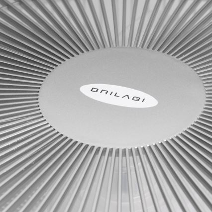 Brilagi - LED himmennettävä valaisin tuulettimella AURA LED/38W/230V 3000-6000K hopea + kaukosäädin