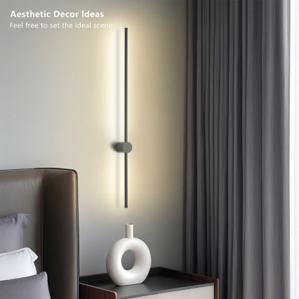 Brilagi - AURA LED-ulkoseinävalaisin, 20 W, 230 V, 4000 K, IP54, 97 cm, antrasiitti, CRI 90