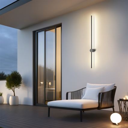 Brilagi - AURA LED-ulkoseinävalaisin, 20 W, 230 V, 4000 K, IP54, 97 cm, antrasiitti, CRI 90