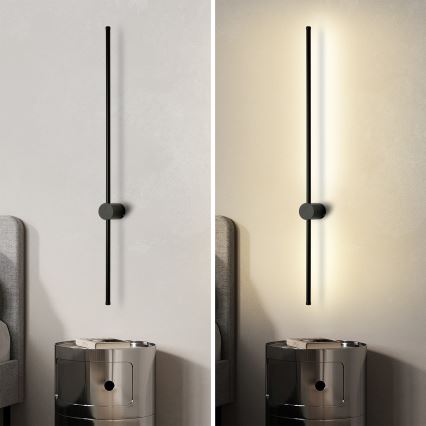 Brilagi - AURA LED-ulkoseinävalaisin LED/20W/230V 4000K IP54 97 cm musta CRI 90