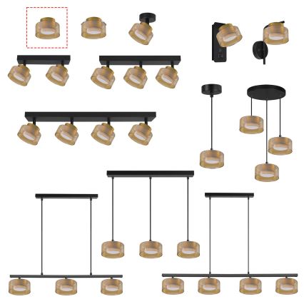 Brilagi - AURA LUX kohdevalaisin 1xGX53/30W/230V, halkaisija 13 cm, kullanvärinen