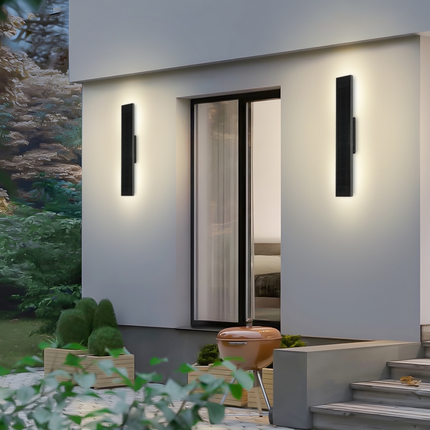 Brilagi - LED-himennettävä aurinkokennolla toimiva seinävalaisin SUN LED/4W/3,7V  60 cm 4000 mAh IP44