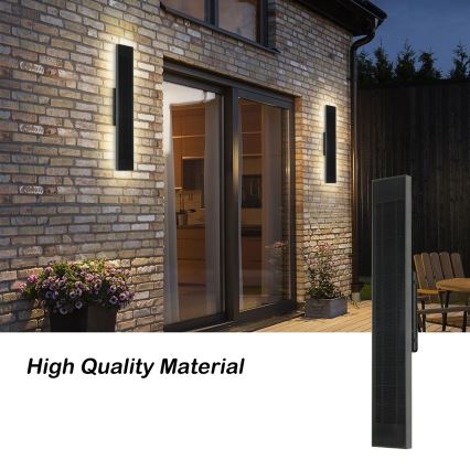 Brilagi - LED-himennettävä aurinkokennolla toimiva seinävalaisin SUN LED/4W/3,7V  60 cm 4000 mAh IP44