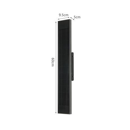 Brilagi - LED-himennettävä aurinkokennolla toimiva seinävalaisin SUN LED/4W/3,7V  60 cm 4000 mAh IP44
