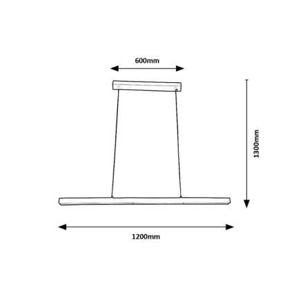 Brilagi - AXIS LED-riippuvalaisin vaijerilla 30W/230V 120 cm valkoinen