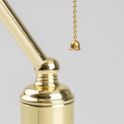 Brilagi - BANK OFFICE pöytävalaisin 1xE27/60W/230V kultainen/valkoinen