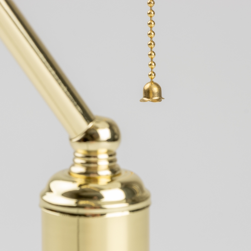 Brilagi - BANK OFFICE pöytävalaisin 1xE27/60W/230V kultainen/valkoinen