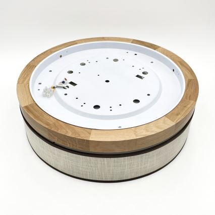 Brilagi - BELLADONNA LED-kattovalaisin 36 W/230 V, halkaisija 40 cm, kerma/tammi