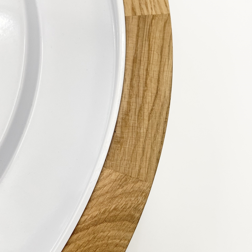 Brilagi - BELLADONNA LED-kattovalaisin LED/36W/230V halkaisija 40 cm kerma/tammi