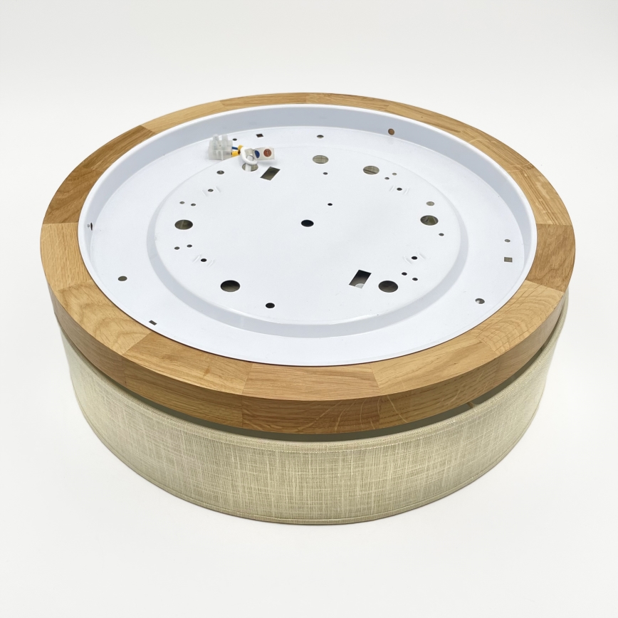 Brilagi - BELLADONNA LED-kattovalaisin LED/36W/230V halkaisija 40 cm kerma/tammi