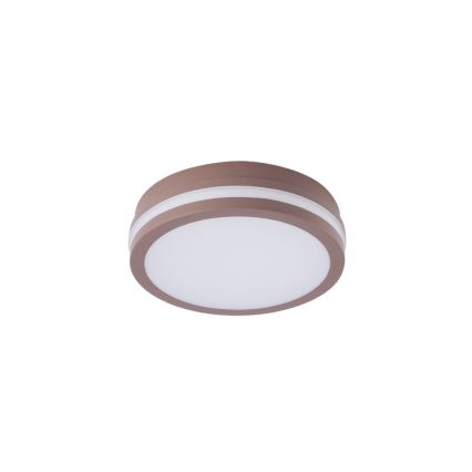 Brilagi - BENE LED-ulkokattovalaisin 18W/230V Ø 21,5 cm, ruskea, IP54
