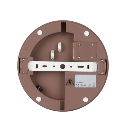 Brilagi - BENE LED ulkokattovalaisin 24 W 230 V, halkaisija 26 cm, ruskea, IP54