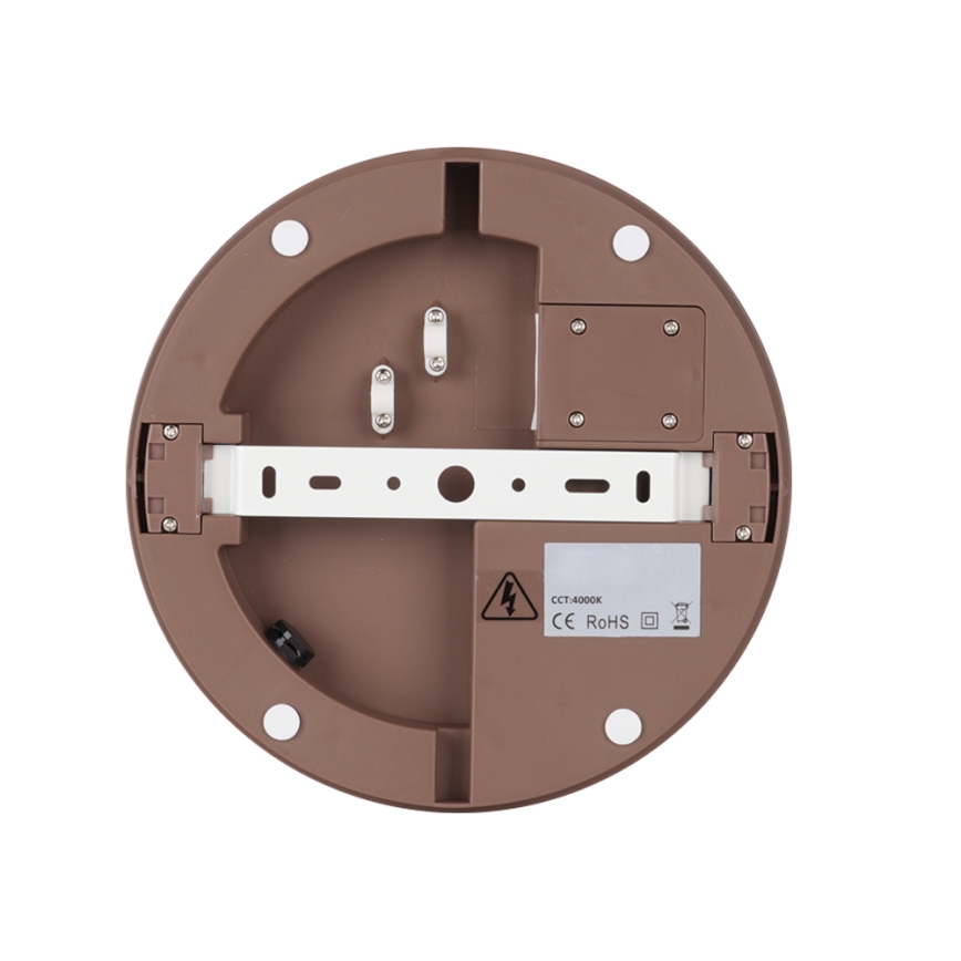 Brilagi - BENE LED ulkokattovalaisin 24 W 230 V, halkaisija 26 cm, ruskea, IP54