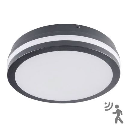 Brilagi - LED-ulkovalaisin liiketunnistimella BENE LED/18W/230V halkaisija 22 cm antrasiitti IP54