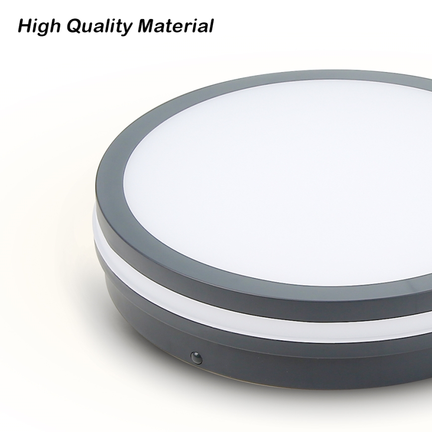 Brilagi - LED-ulkovalaisin liiketunnistimella BENE LED/18W/230V halkaisija 22 cm antrasiitti IP54