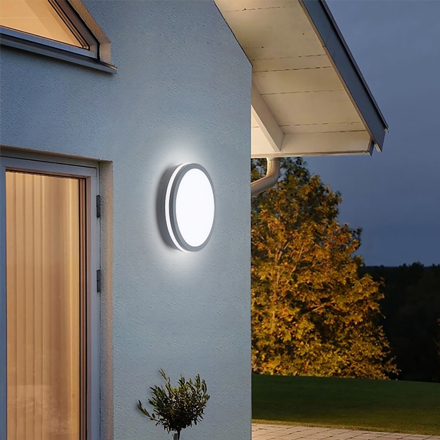 Brilagi - LED-ulkovalaisin liiketunnistimella BENE LED/24W/230V ø 26 cm antrasiitti IP54