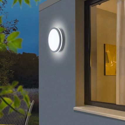 Brilagi - LED-ulkovalaisin liiketunnistimella BENE LED/24W/230V ø 26 cm antrasiitti IP54