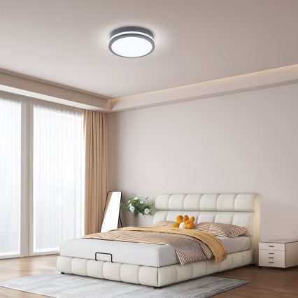 Brilagi - LED-ulkovalaisin liiketunnistimella BENE LED/24W/230V ø 26 cm antrasiitti IP54
