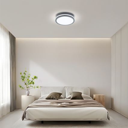 Brilagi - LED-ulkovalaisin liiketunnistimella BENE LED/24W/230V ø 26 cm antrasiitti IP54
