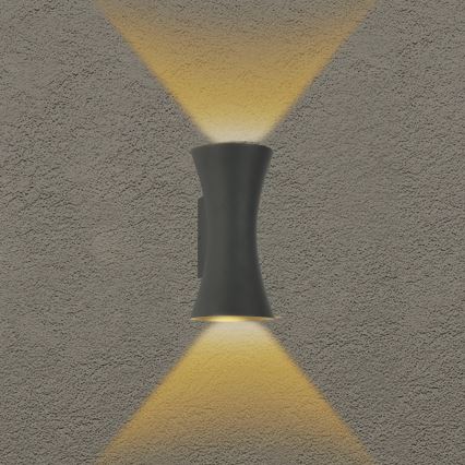 Brilagi - BICON LED-ulkoseinävalaisin 10W/230V, antrasiitti, IP44