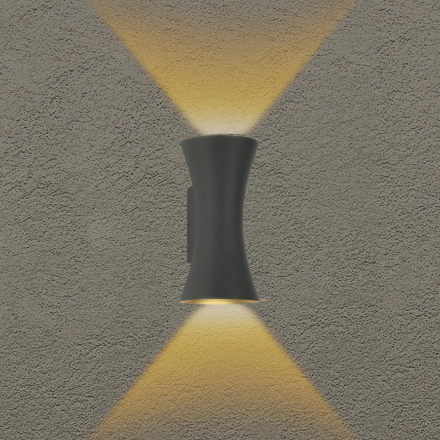 Brilagi - BICON LED-ulkoseinävalaisin 10W/230V, antrasiitti, IP44