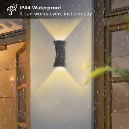 Brilagi - BICON LED-ulkoseinävalaisin 10W/230V, antrasiitti, IP44