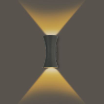 Brilagi - BICON LED-ulkoseinävalaisin 10W/230V, antrasiitti, IP44