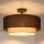 Brilagi - BOHO ECO LED-pintakiinnitetty kattovalaisin 1xE27/10W/230V, halkaisija 40 cm, ruskea/kerma