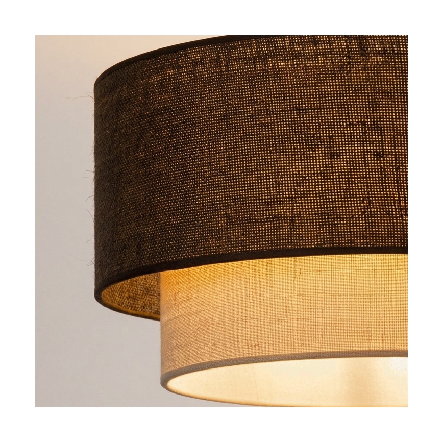Brilagi - BOHO ECO LED-pintakiinnitetty kattovalaisin 1xE27/10W/230V, halkaisija 40 cm, ruskea/kerma