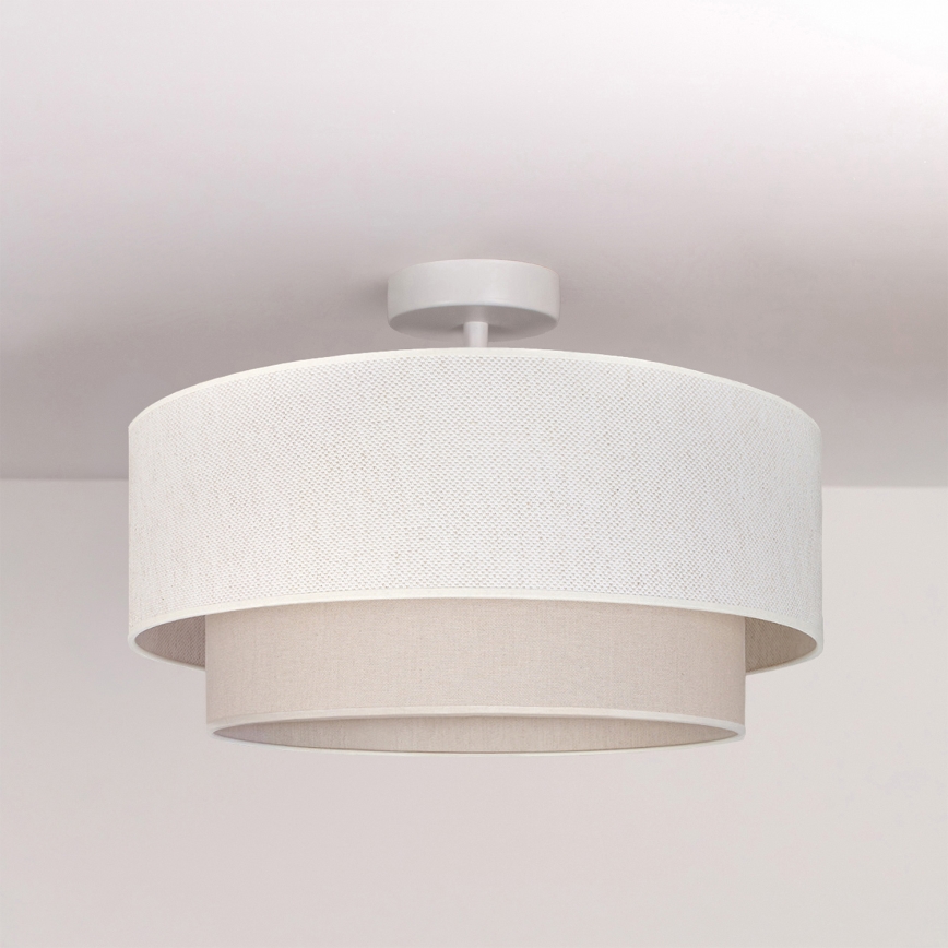 Brilagi - BOHO ECO LED-pintakiinnitteinen kattovalaisin 1xE27/10W/230V Ø 40 cm, kermanvärinen