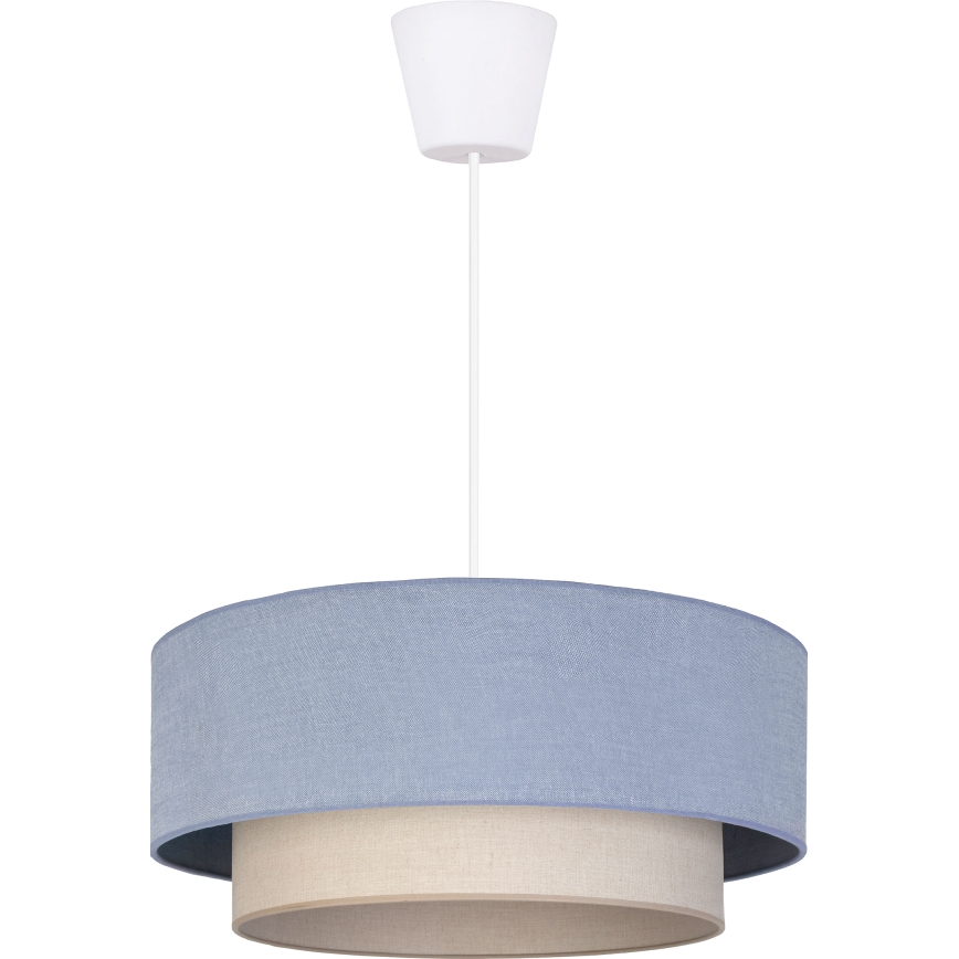 Brilagi - BOHO ECO LED-riippuvalaisin kaapelilla 1x E27 / 10 W / 230 V, Ø 40 cm, sininen/kerma