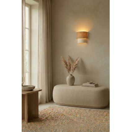BRILAGI - BOHO ECO LED-seinävalaisin 1xE27/10W/230V beige/kerma